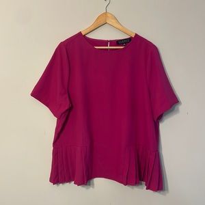 Eloquii Pink Short Sleeve Top